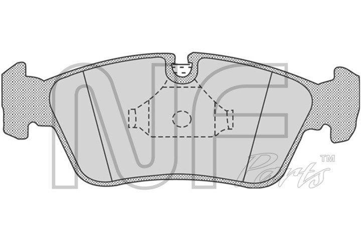 NF PARTS Комплект тормозных колодок, дисковый тормоз NF0008741